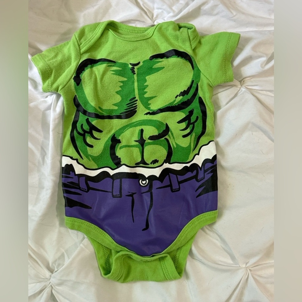 Marvel Green and Purple Hulk Bodysuit